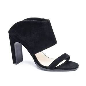 NEW 42 GOLD women's linx heel slide sandal in black